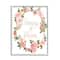 Stupell Industries Always and Forever Love Motivational Pink Rose Wreath Framed Wall Art